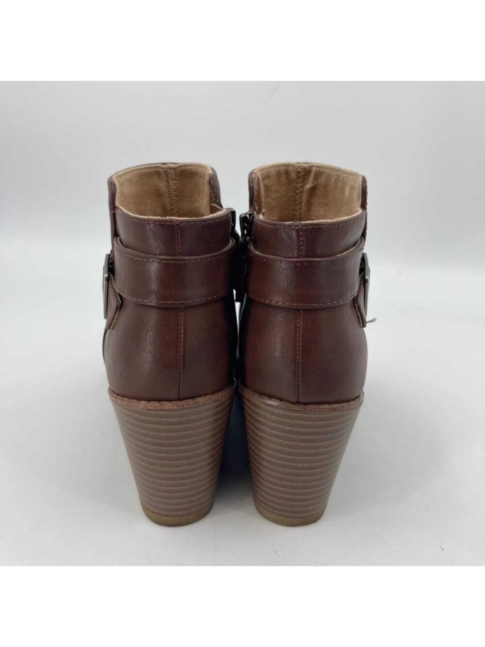 Dr Scholls Womens One Up Booties Ankle Boot Synthetic Brown Size 7M New - Picture 5 of 7